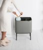 Brabantia Bo Touch Bin nyomófedeles szelektív hulladékgyűjtő, magasított, lábakon álló, műanyag tartály, 3x11L - X méret