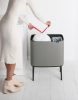 Brabantia Bo Touch Bin nyomófedeles szelektív hulladékgyűjtő, magasított, lábakon álló, műanyag tartály, 11+23L - X+J