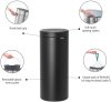 Brabantia Touch Bin New Soft-Touch nyomófedeles hulladékgyűjtő belső tartállyal, kerek, 30L - G méret, acél, holdfény