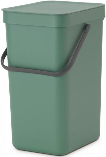 Brabantia Sort & Go konyhai szemetes felnyitható fedéllel, fogantyúval szelektív és komposzt gyűjtéséhez, 12L - C méret,