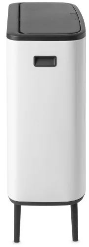 Brabantia Bo Touch Bin Hi hulladékgyűjtő Soft-Close fedéllel, magasított, lábakon álló, műanyag tartály, XXL, 60L