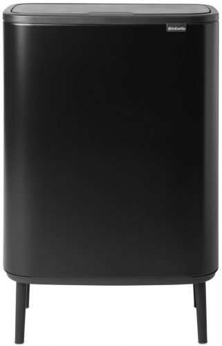 Brabantia Bo Touch Bin Hi hulladékgyűjtő Soft-Close fedéllel, magasított, lábakon álló, műanyag tartály, XXL, 60L