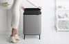 Brabantia Bo Touch Bin Hi hulladékgyűjtő Soft-Close fedéllel, magasított, lábakon álló, műanyag tartály, XXL, 60L