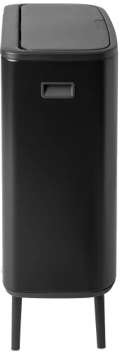 Brabantia Bo Touch Bin Hi szelektív hulladékgyűjtő Soft-Close fedéllel, magasított, lábakon álló, műanyag tartály, XXL,