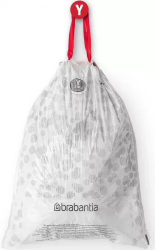 Brabantia PerfectFit szemeteszsák, Y méret, 20L, visszazárható adagoló csomag, 40 zsák/csomag - 138263