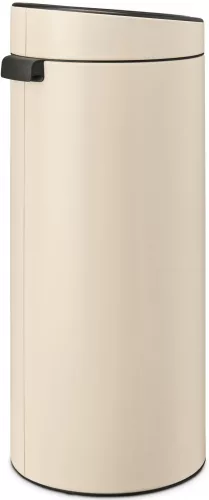 Brabantia Touch Bin New Soft-Touch nyomófedeles hulladékgyűjtő belső tartállyal, kerek, 30L - G méret, acél, világos