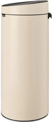 Brabantia Touch Bin New Soft-Touch nyomófedeles hulladékgyűjtő belső tartállyal, kerek, 30L - G méret, acél, világos