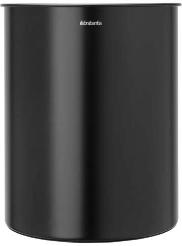 Brabantia Papírkosár fedél nélkül, 15L - D méret, H=262mm, D=325mm, acél, matt fekete - 181443