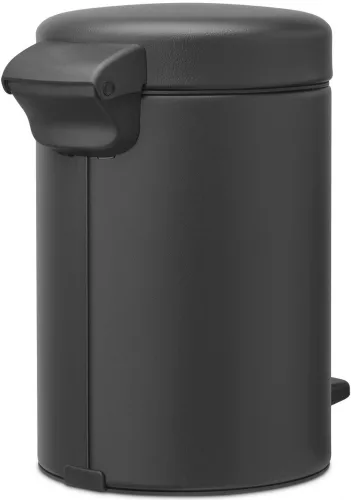 Brabantia NewIcon pedálos hulladékgyűjtő szagmentesen záródó Soft-Close fedél, műanyag tartály, 3L - V méret, acél,