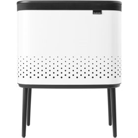   Brabantia Bo Laundry Bin lábakon álló szennyestartó szellőző nyílásokkal, tépőzáras, mosható szennyesgyűjtő zsák, Bo