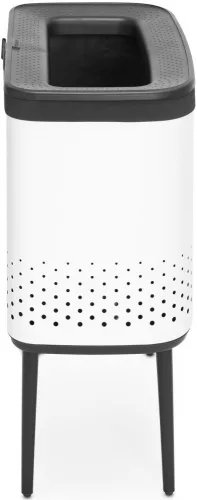 Brabantia Bo Laundry Bin lábakon álló szennyestartó szellőző nyílásokkal, tépőzáras, mosható szennyesgyűjtő zsák, Bo