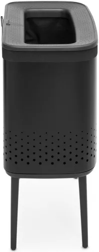 Brabantia Bo Laundry Bin lábakon álló szennyestartó szellőző nyílásokkal, tépőzáras, mosható szennyesgyűjtő zsák, Bo