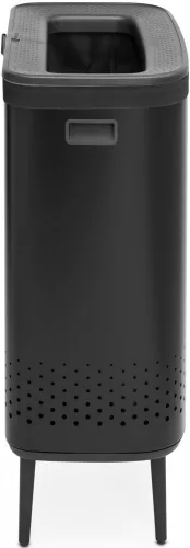 Brabantia Bo Laundry Bin lábakon álló szennyestartó szellőző nyílásokkal, tépőzáras, mosható szennyesgyűjtő zsák, Bo
