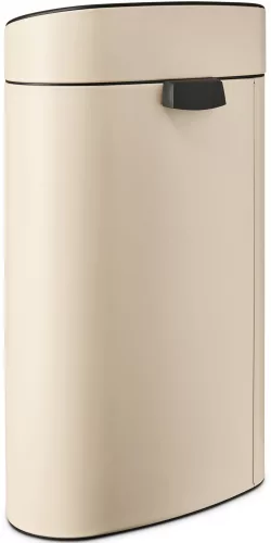 Brabantia Touch Bin New Soft-Touch nyomófedeles hulladékgyűjtő belső tartállyal, ovális, 40L - L méret, acél, világos