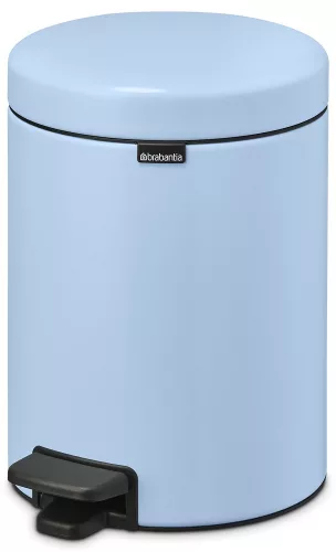 Brabantia NewIcon pedálos hulladékgyűjtő szagmentesen záródó Soft-Close fedél, műanyag tartály, 5L - W méret, acél,
