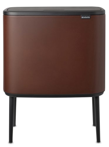 Brabantia Bo Touch Bin nyomófedeles szelektív hulladékgyűjtő, magasított, lábakon álló, műanyag tartály, 11+23L - X+J