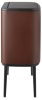 Brabantia Bo Touch Bin nyomófedeles szelektív hulladékgyűjtő, magasított, lábakon álló, műanyag tartály, 11+23L - X+J