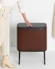 Brabantia Bo Touch Bin nyomófedeles szelektív hulladékgyűjtő, magasított, lábakon álló, műanyag tartály, 11+23L - X+J