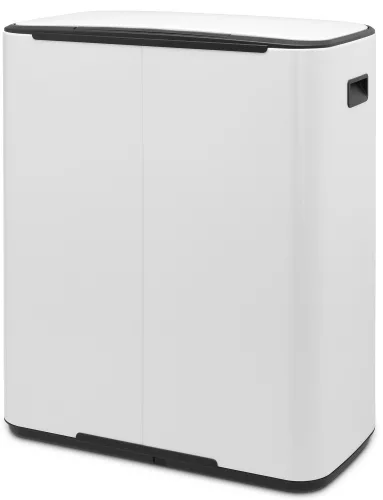 Brabantia Bo Pedal Bin pedálos szelektív hulladékgyűjtő szagmentesen záródó Soft-Close fedél, műanyag tartály, 2x30L