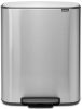 Brabantia Bo Pedal Bin pedálos szelektív hulladékgyűjtő szagmentesen záródó Soft-Close fedél, műanyag tartály, 2x30L