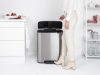 Brabantia Bo Pedal Bin pedálos szelektív hulladékgyűjtő szagmentesen záródó Soft-Close fedél, műanyag tartály, 2x30L