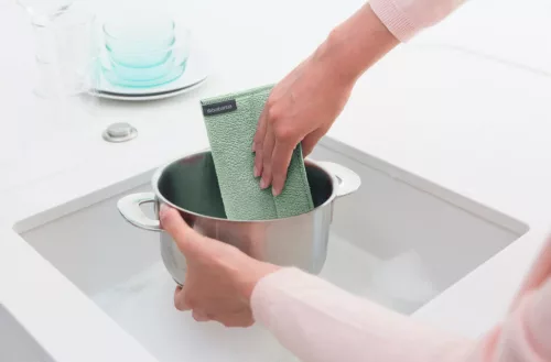 Brabantia SinkSide mikroszálas tisztítókendő, 3 db-os szett, sötétszürke, világosszürke, jáde zöld, 160x220 mm - 215827
