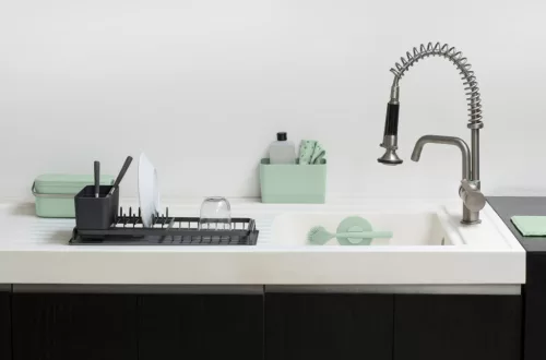 Brabantia SinkSide mikroszálas tisztítókendő, 3 db-os szett, sötétszürke, világosszürke, jáde zöld, 160x220 mm - 215827