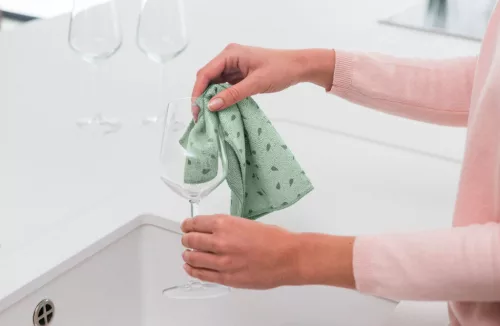 Brabantia SinkSide mikroszálas tisztítókendő, 2 db-os szett, jáde zöld, 300x300 mm - 216282