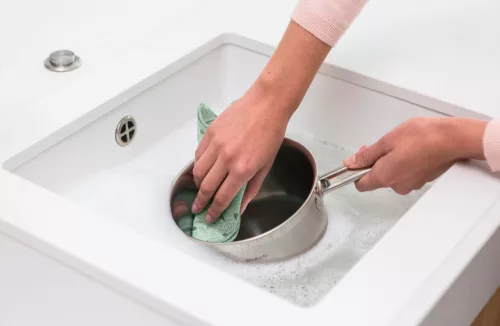 Brabantia SinkSide mikroszálas tisztítókendő, 2 db-os szett, jáde zöld, 300x300 mm - 216282