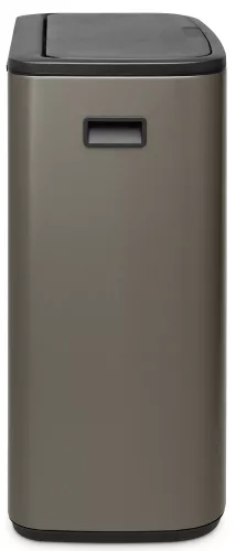 Brabantia Bo Touch Bin nyomófedeles hulladékgyűjtő XXL, padlón álló, műanyag tartály, 2x30L - O méret, acél,