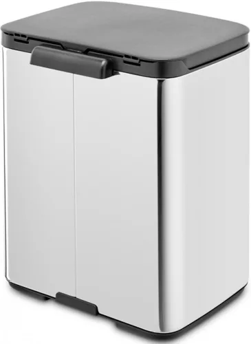 Brabantia Bo Waste Bin hulladékgyűjtő felnyitható, Soft-Close fedéllel, fali/álló, műanyag tartály, 7L - B méret, r.m.