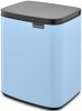 Brabantia Bo Waste Bin hulladékgyűjtő felnyitható, Soft-Close fedéllel, fali/álló, műanyag tartály, 7L - B méret, acél,