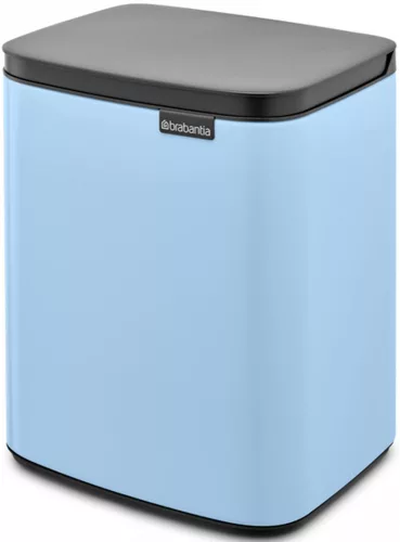 Brabantia Bo Waste Bin hulladékgyűjtő felnyitható, Soft-Close fedéllel, fali/álló, műanyag tartály, 7L - B méret, acél,