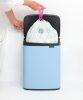 Brabantia Bo Waste Bin hulladékgyűjtő felnyitható, Soft-Close fedéllel, műanyag tartály, 12L - C méret, acél, álomkék