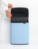 Brabantia Bo Waste Bin hulladékgyűjtő felnyitható, Soft-Close fedéllel, műanyag tartály, 12L - C méret, acél, álomkék