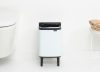 Brabantia Bo Waste Bin Hi hulladékgyűjtő felnyitható, Soft-Close fedéllel, magasított, lábakon álló, műanyag tartály, 4L