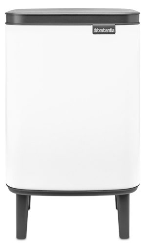 Brabantia Bo Waste Bin Hi hulladékgyűjtő felnyitható, Soft-Close fedéllel, magasított, lábakon álló, műanyag tartály, 7L