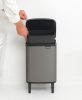 Brabantia Bo Waste Bin Hi hulladékgyűjtő felnyitható, Soft-Close fedéllel, magasított, lábakon álló, műanyag tartály, 7L