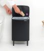 Brabantia Bo Waste Bin Hi hulladékgyűjtő felnyitható, Soft-Close fedéllel, magasított, lábakon álló, műanyag tartály,