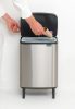 Brabantia Bo Waste Bin Hi hulladékgyűjtő felnyitható, Soft-Close fedéllel, magasított, lábakon álló, műanyag tartály,