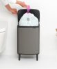 Brabantia Bo Waste Bin Hi hulladékgyűjtő felnyitható, Soft-Close fedéllel, magasított, lábakon álló, műanyag tartály,