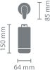 Brabantia SinkStyle Soap Dispenser konyhai szappanadagoló 200 ml, r.m. acél, üveg, szikrázó fehér ásványi textúra