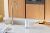 Brabantia SinkStyle Soap Dispenser konyhai szappanadagoló 200 ml, r.m. acél, üveg, szikrázó fehér ásványi textúra