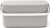 Brabantia Food Waste Caddy élelmiszerhulladék-gyűjtő 1800ml, ABS műanyag, r.m. acél fogantyú, középszürke - 230080