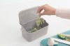 Brabantia Food Waste Caddy élelmiszerhulladék-gyűjtő 1800ml, ABS műanyag, r.m. acél fogantyú, középszürke - 230080