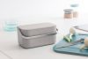 Brabantia Food Waste Caddy élelmiszerhulladék-gyűjtő 1800ml, ABS műanyag, r.m. acél fogantyú, középszürke - 230080
