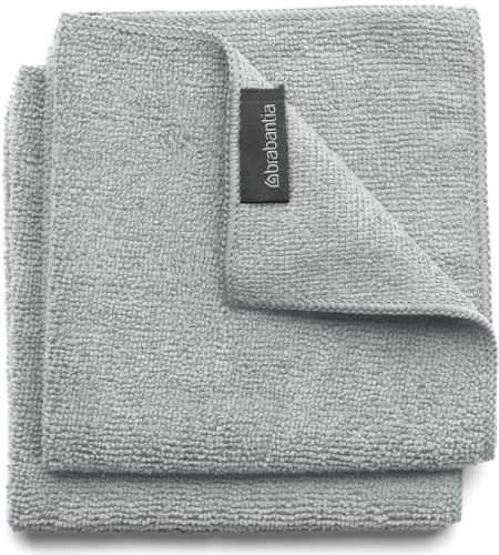 Brabantia SinkSide Microfibre Dish Cloths mikroszálas tisztítókendő, 2 db-os szett, középszürke, 300x300mm - 230325