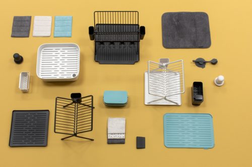 Brabantia SinkSide Microfibre Cleaning Pads mikroszálas tisztítópárna, 3 db-os szett, sötétszürke, világosszürke