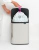 Brabantia Bo Waste Bin hulladékgyűjtő felnyitható, Soft-Close fedéllel, műanyag tartály, 12L - C méret, r.m. acél,