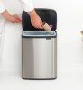 Brabantia Bo Waste Bin hulladékgyűjtő felnyitható, Soft-Close fedéllel, műanyag tartály, 12L - C méret, r.m. acél,